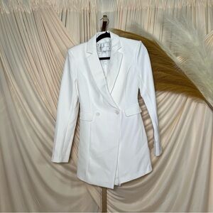 Endless Rose White Modern‎ Blazer Romper XS